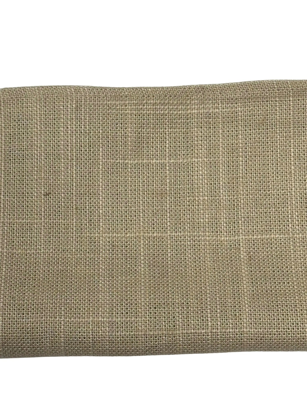 Beige Cream Linen Tie and Pocket Square Set