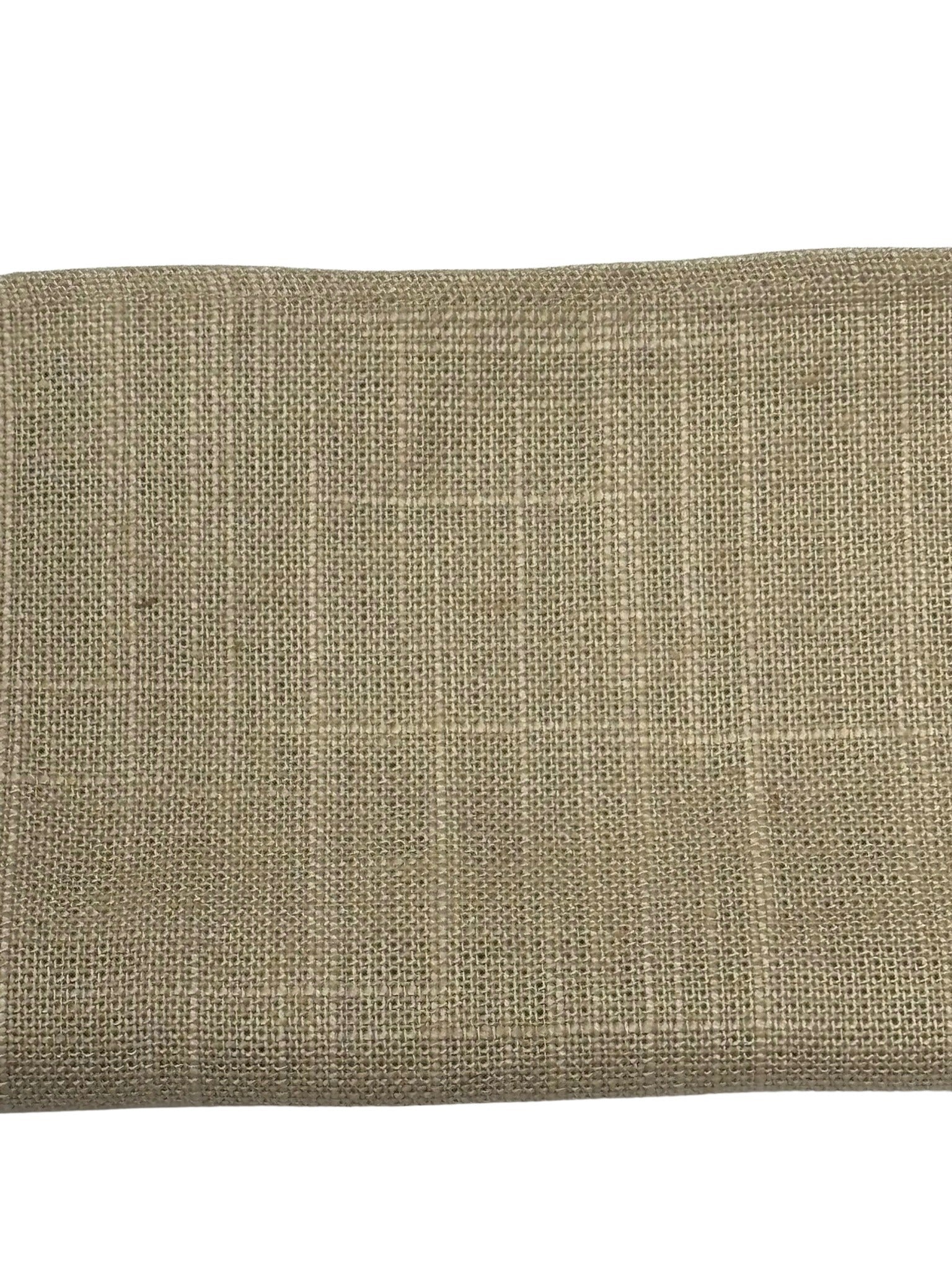 Beige Cream Linen Tie and Pocket Square Set