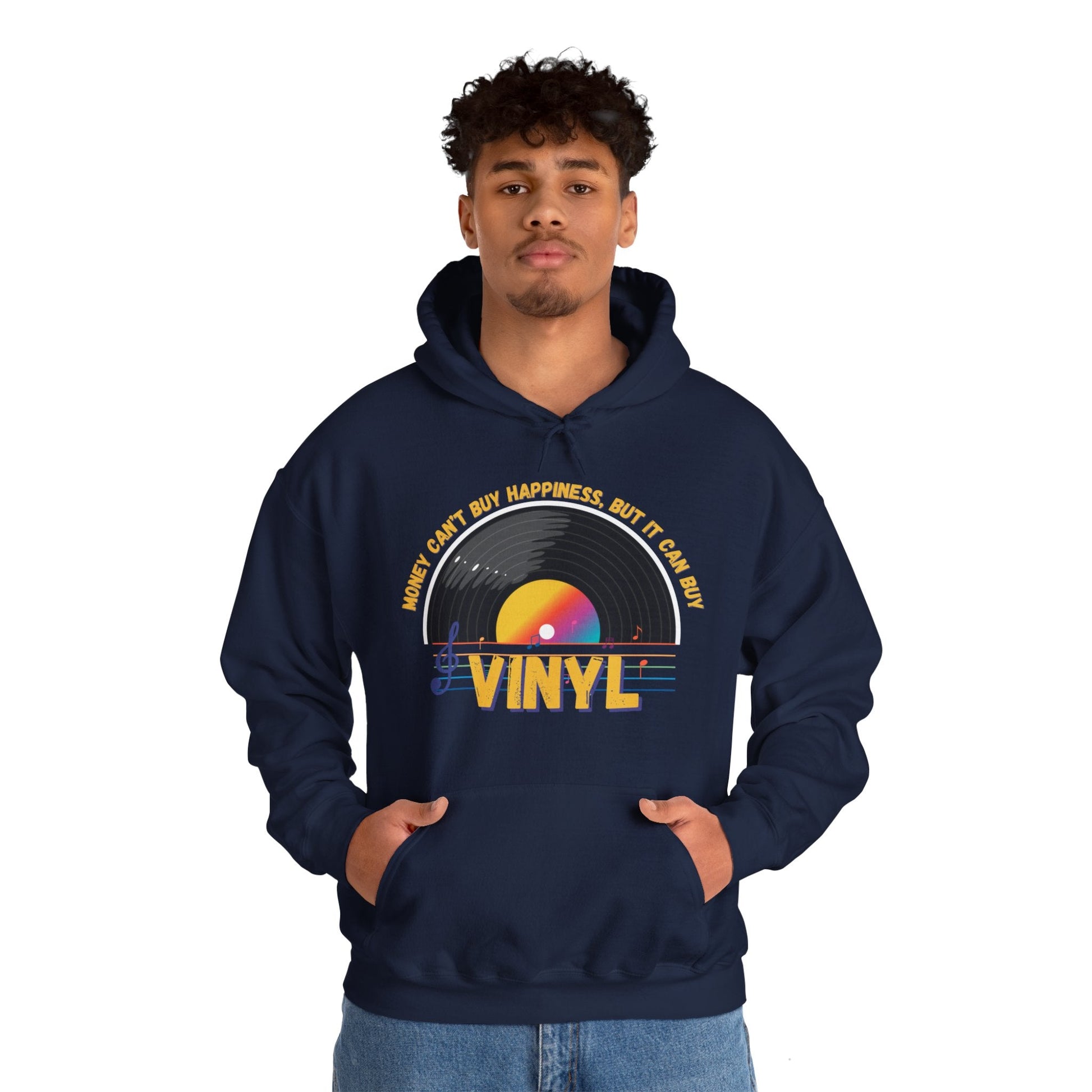 Money Can't Buy Happiness But It Can Buy Vinyl Men's Hoodie