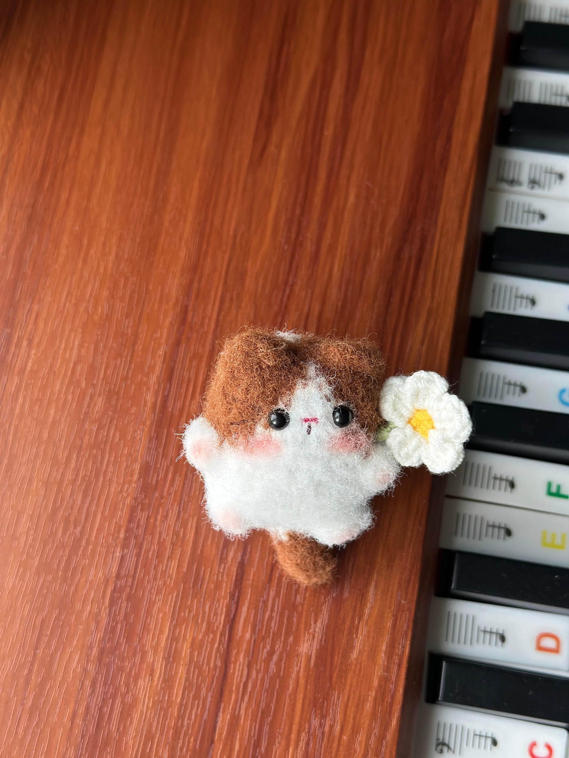 Little Square Cute Kitten Bag Charm