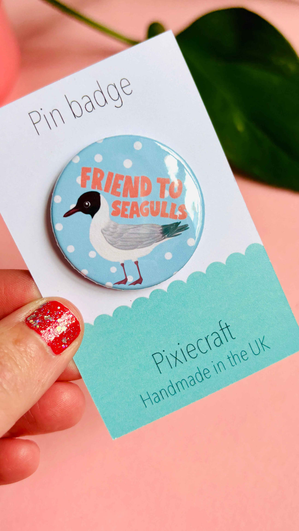 Friend to Seagulls 38mm Badge Magnet