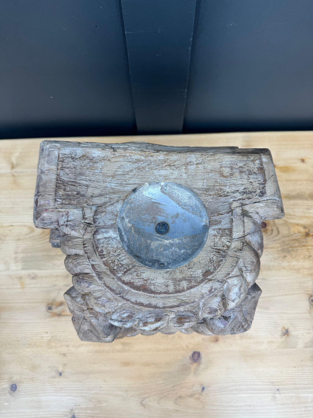 XL Rustic Church Candle Holder in Reclaimed Wood