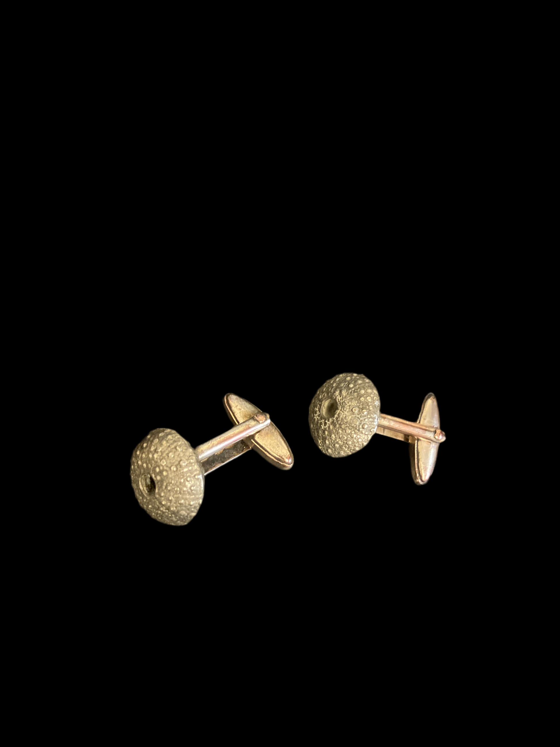 Sea Urchin Cufflinks in Pewter