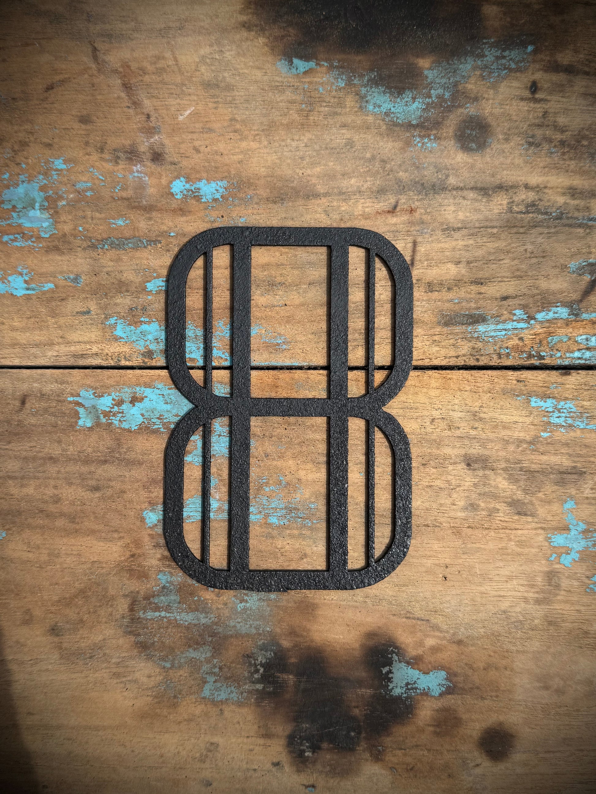 Black Art Deco Metal Letters and Numbers 5 inch or 12 inch