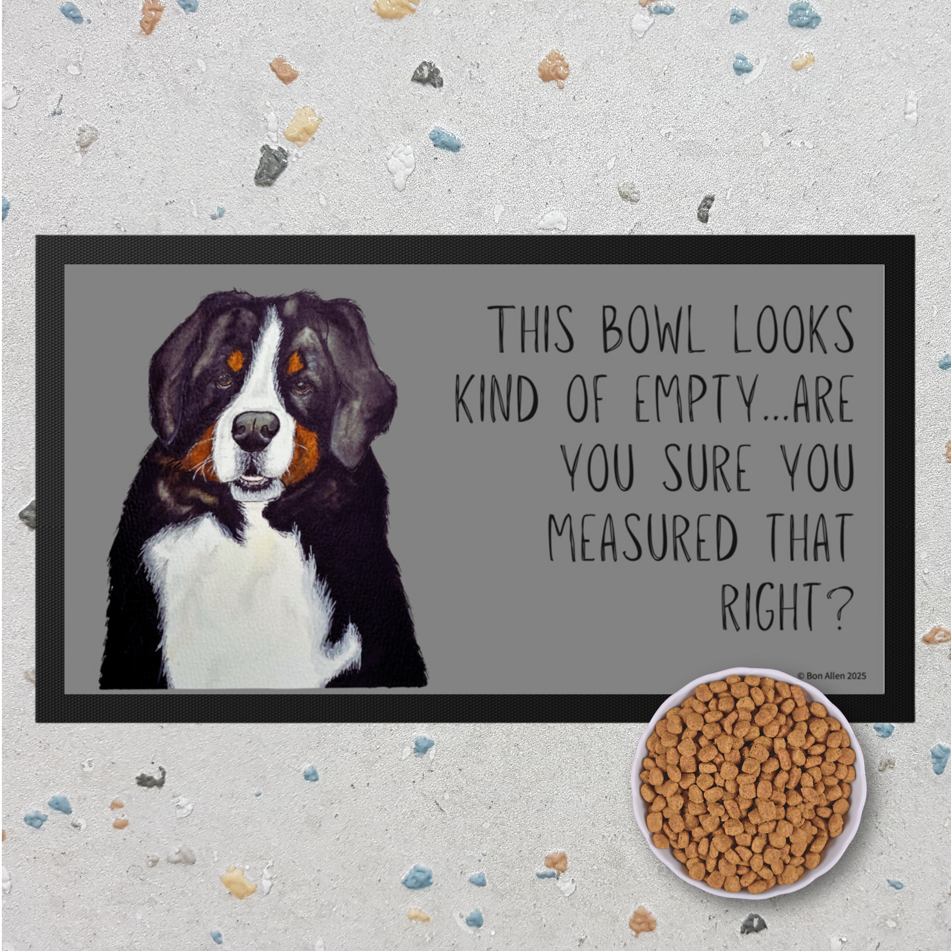 Bernese Mountain Dog Portion Control Mealtime Mat