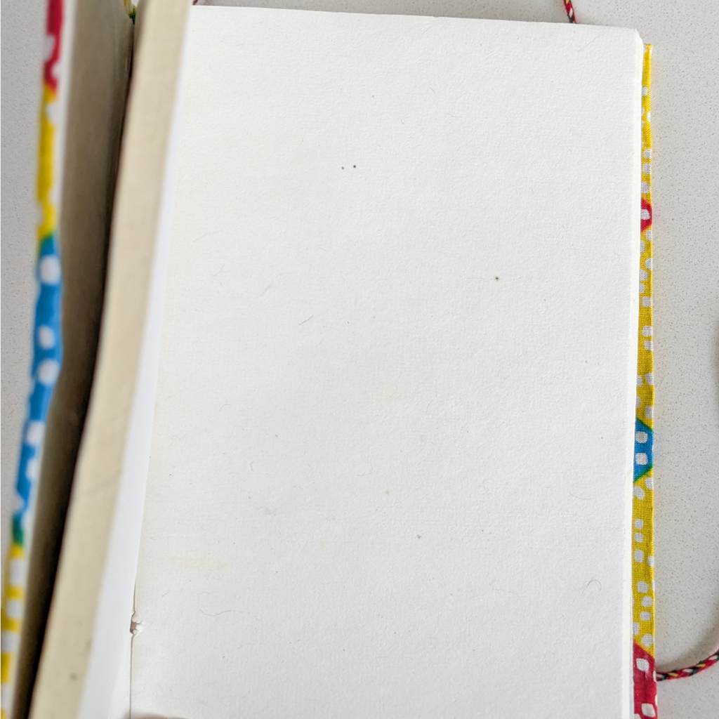 Handmade Cotton Fabric Journal 5 x 7 inch Fair Trade