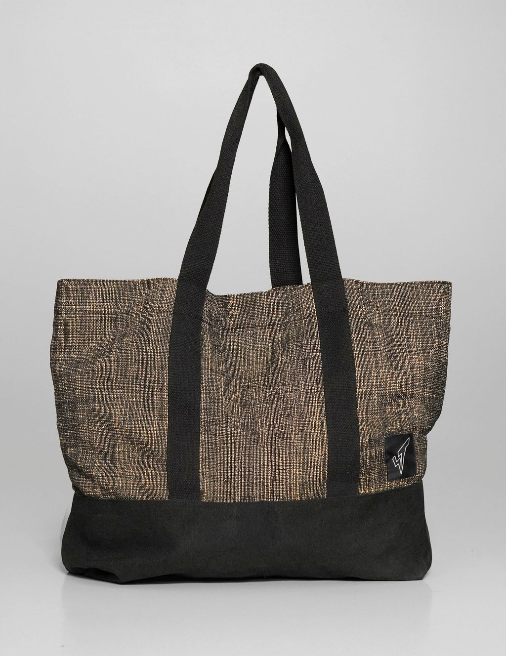 Stone Holdall Bag in Cotton, Rayon and Canvas