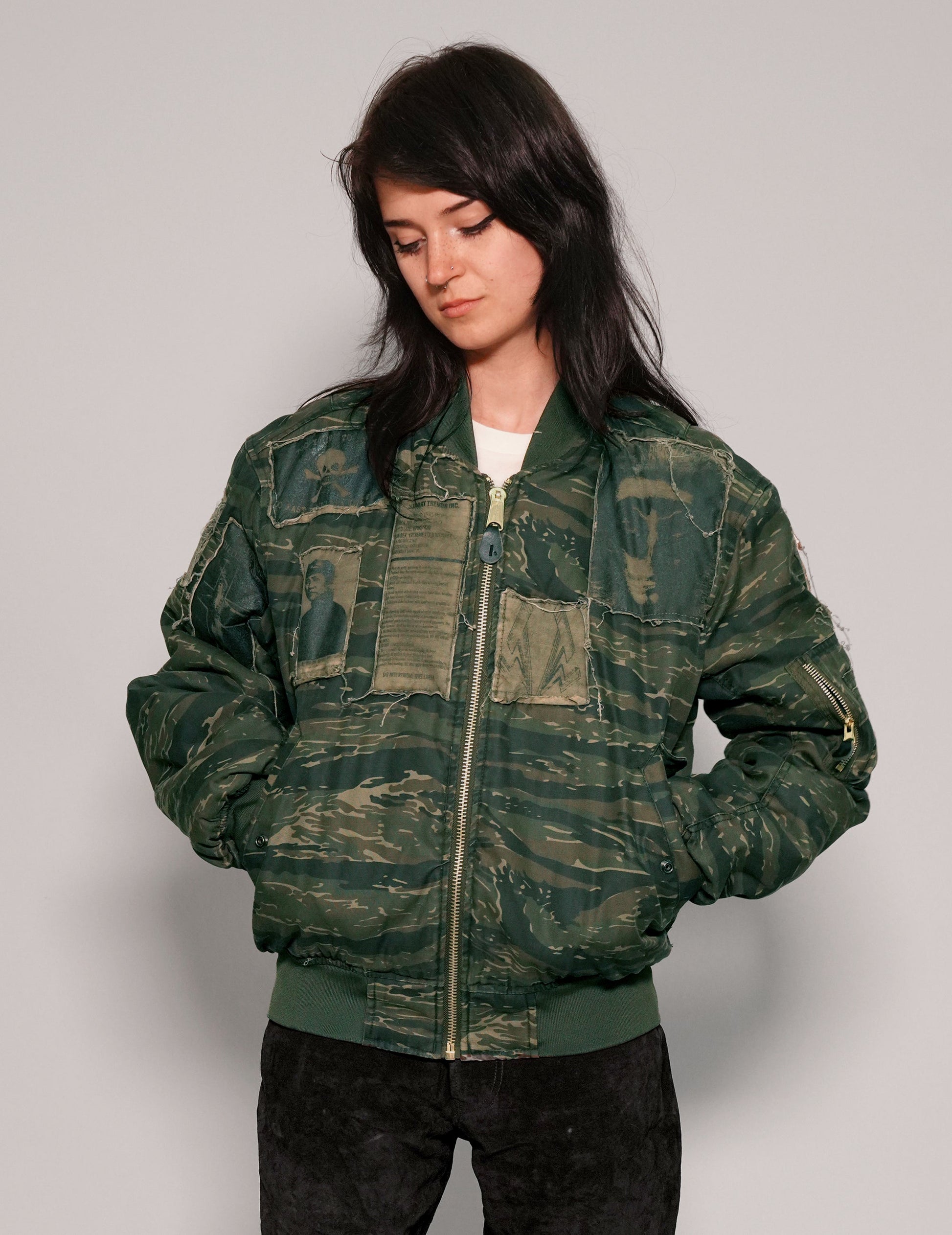 MA 1 Bomber Jacket in Tiger Camo