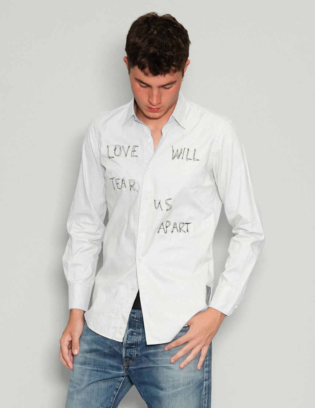 Love Will Tear Us Apart White Shirt