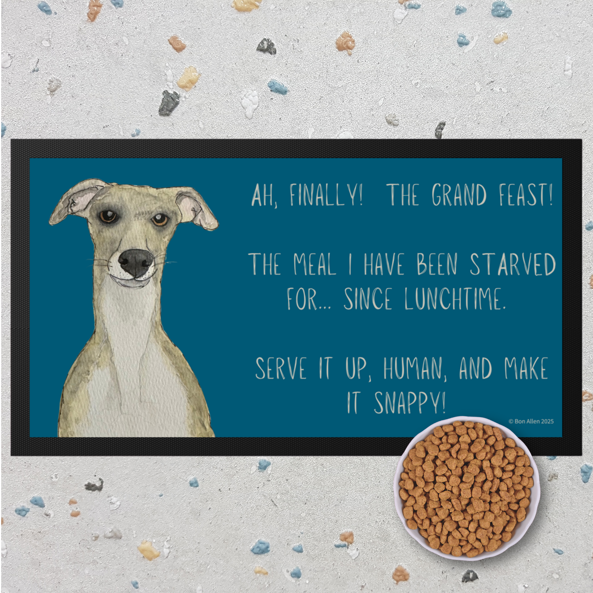 Whippet Real Good Feast Mat