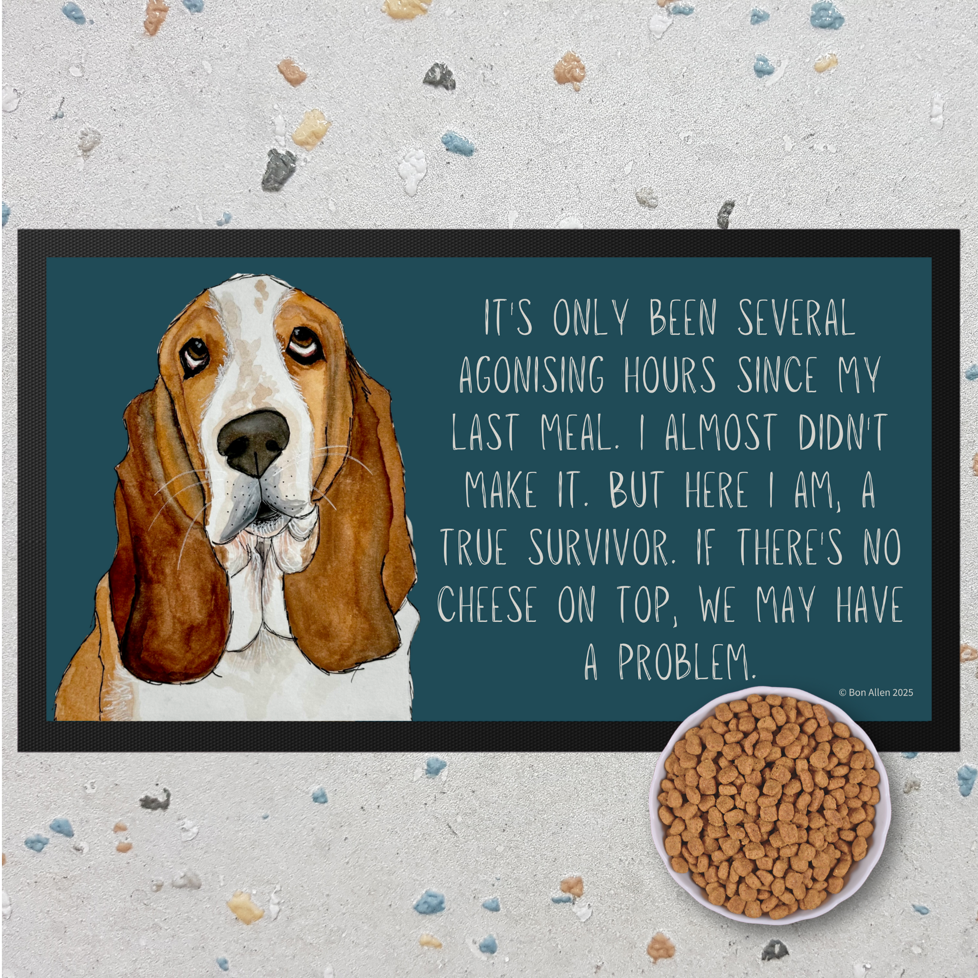 Basset Hound Banquet Mat
