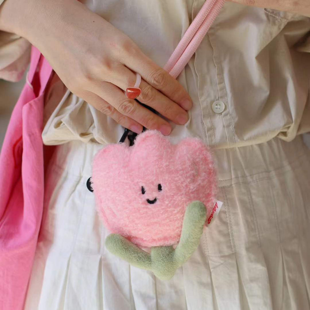 Tulip Mini Bag in Soft White Plush