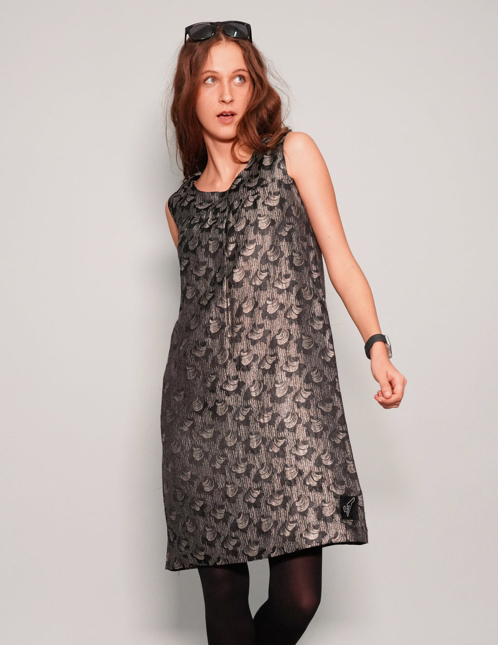 Vintage Shell Jacquard Cocktail Dress