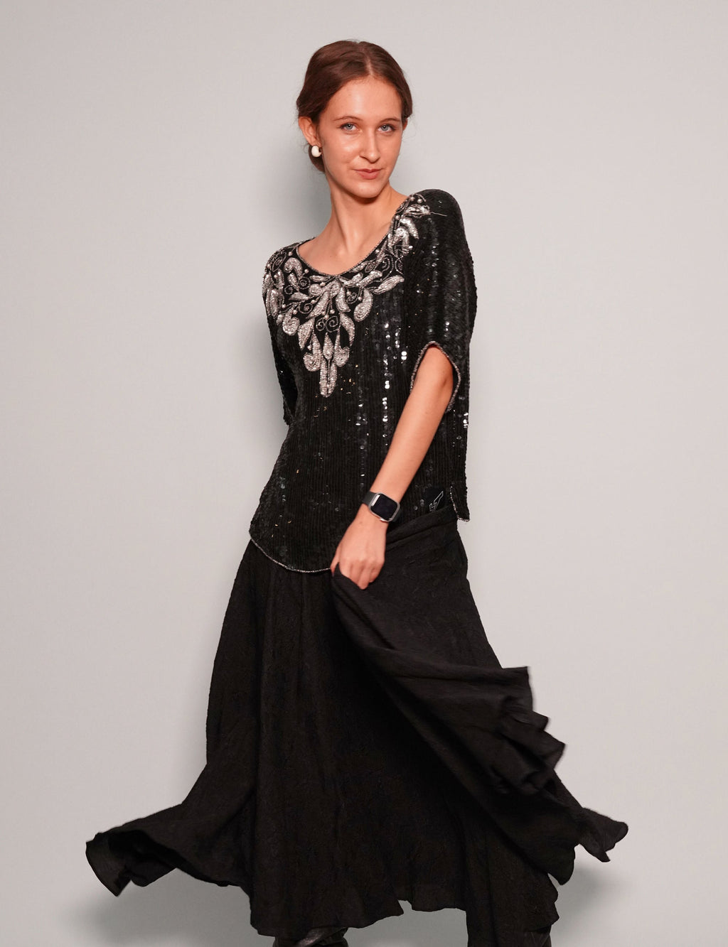 Vintage Art Deco Sequinned Top