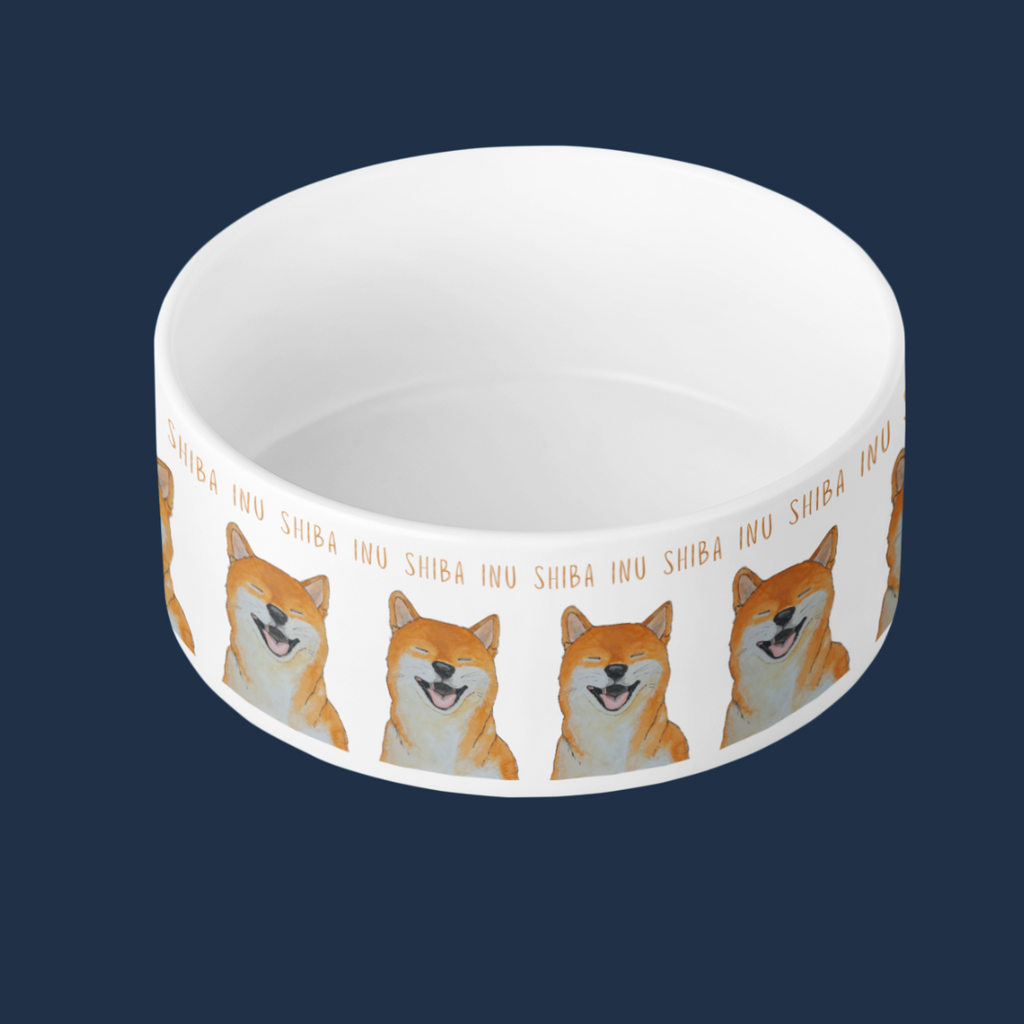 Handcrafted Ceramic Shiba Inu Dog Bowl