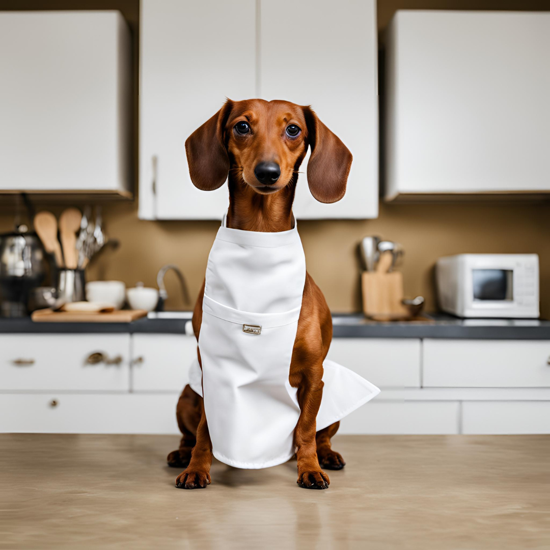 Dachshund Chef Kitchen Apron Cheese Tax Enforcer