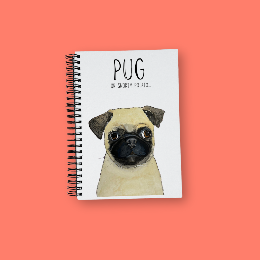 Pug Lover's Notebook for Writing and Sketching
