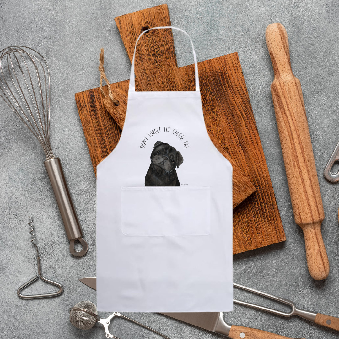 Cheese Tax Pug Apron