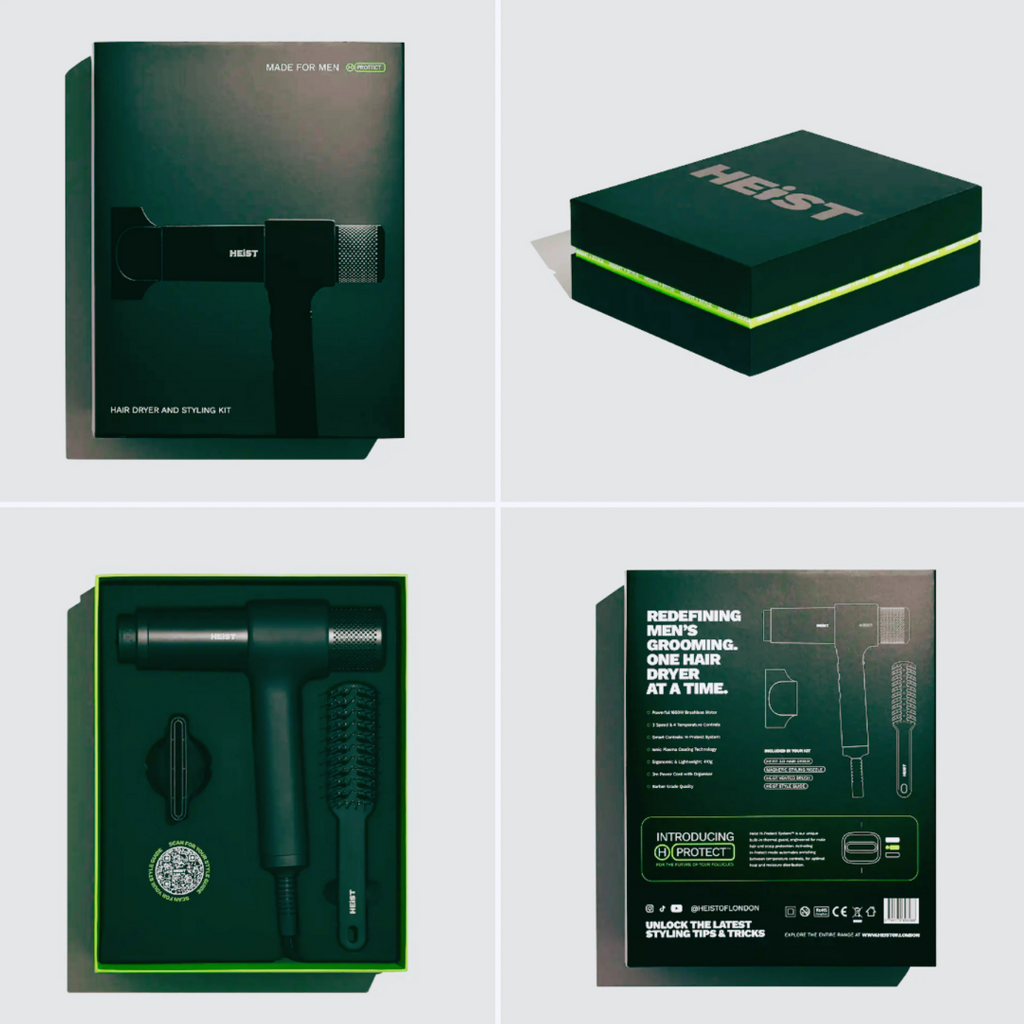 Men's Smart Hair Dryer and Styler All in One Kit