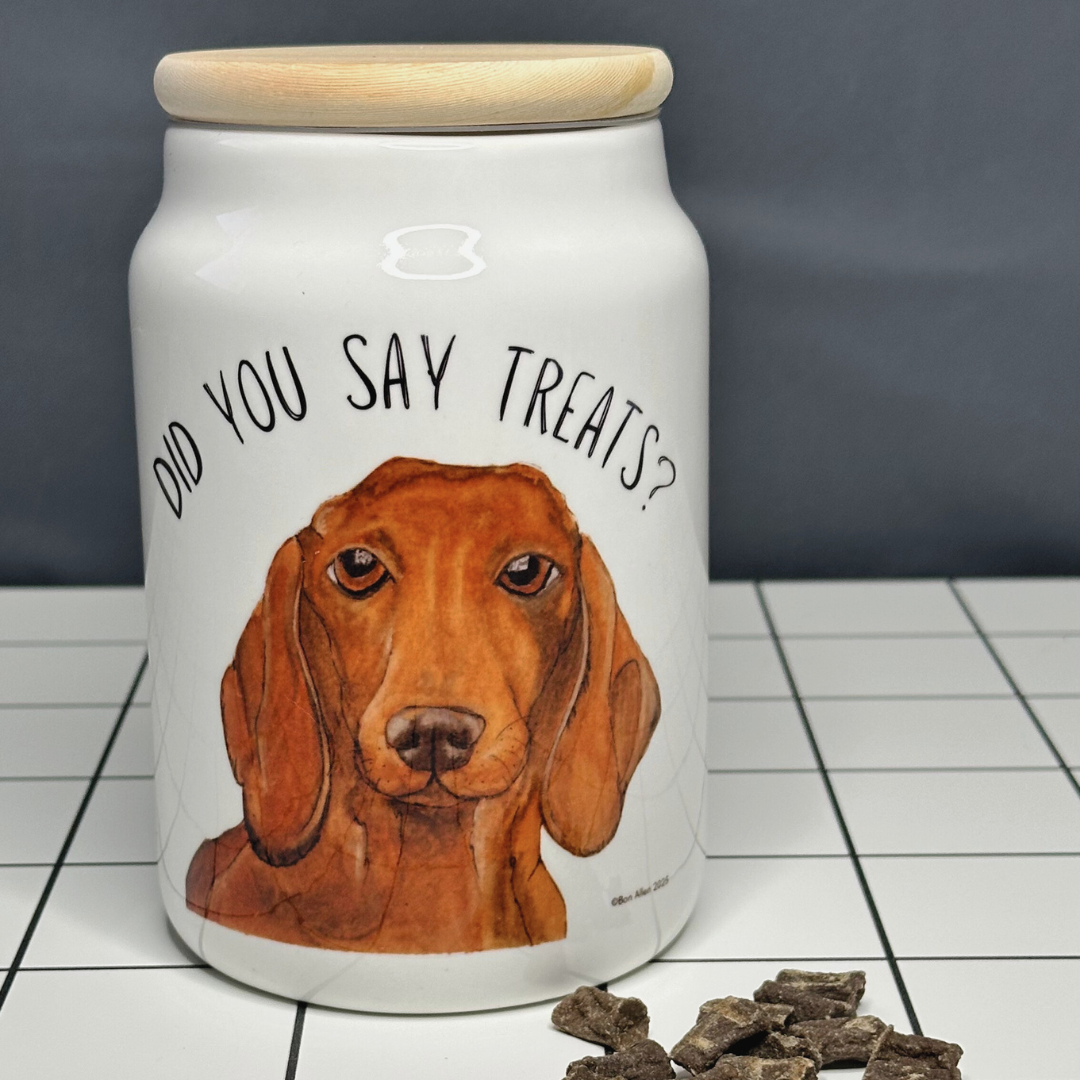 Handmade Dachshund Treat Jar