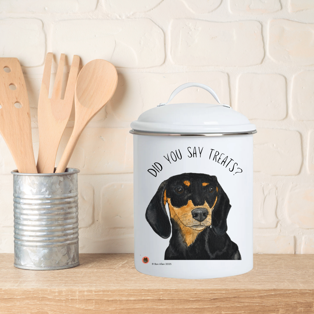 Handmade Dachshund Treat Jar