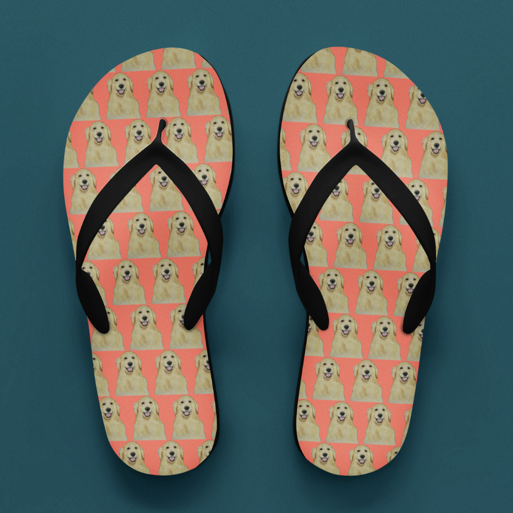 Golden Retriever Flip Flops for Dog Lovers