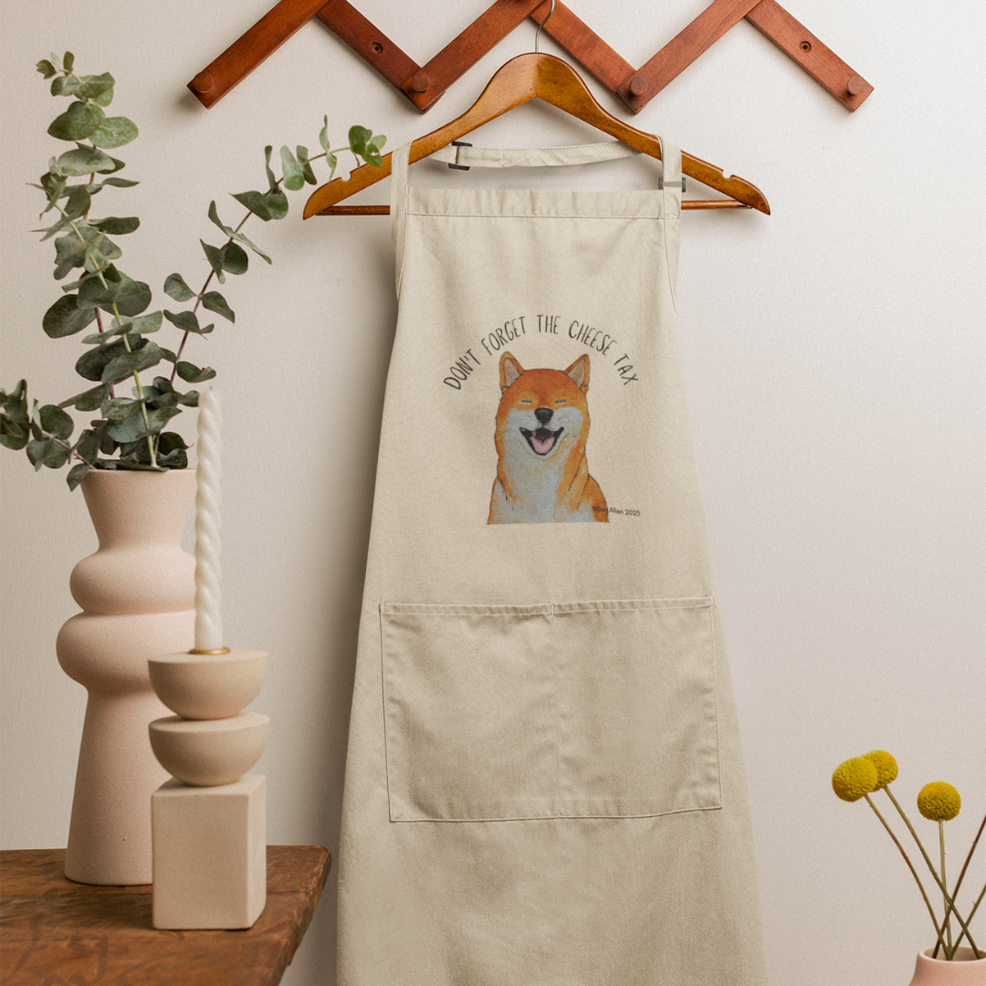 Shiba Inu Apron for Cooks Under Canine Supervision