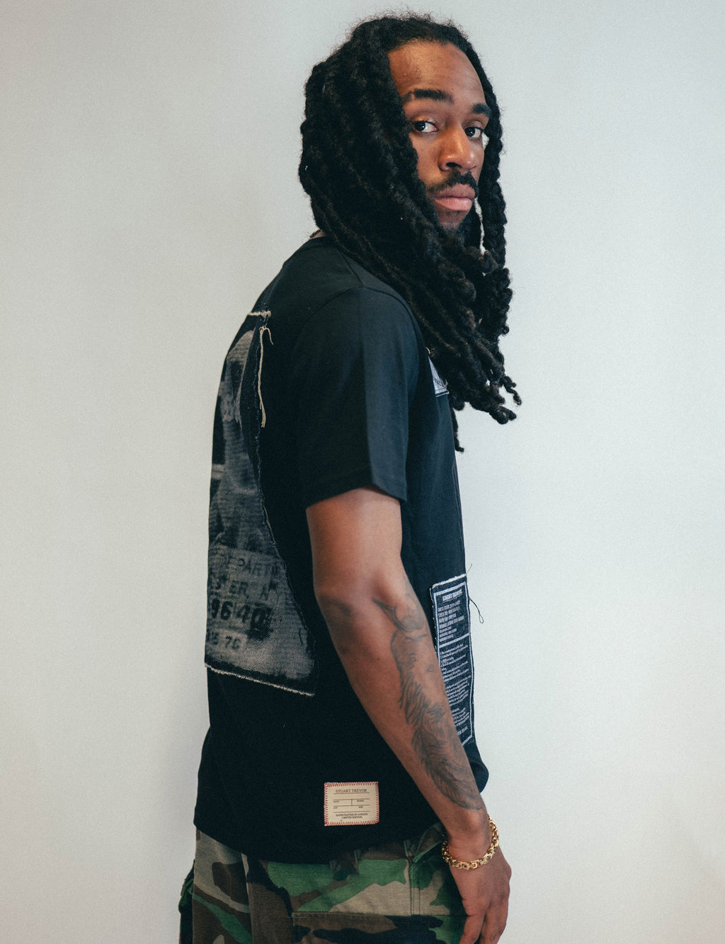 Black Patched Logo T-Shirt