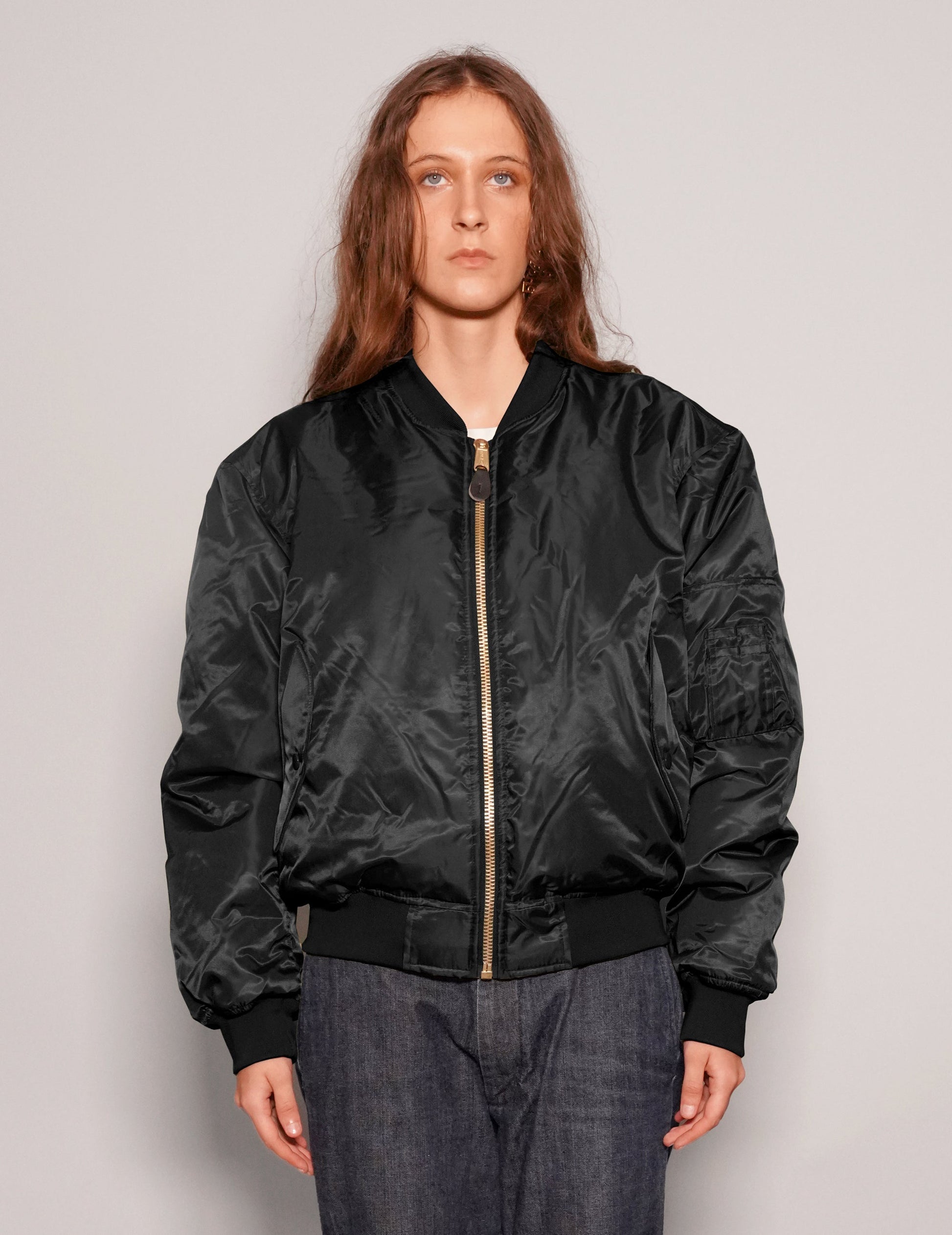 Vintage MA-1 Bomber Jacket in Black