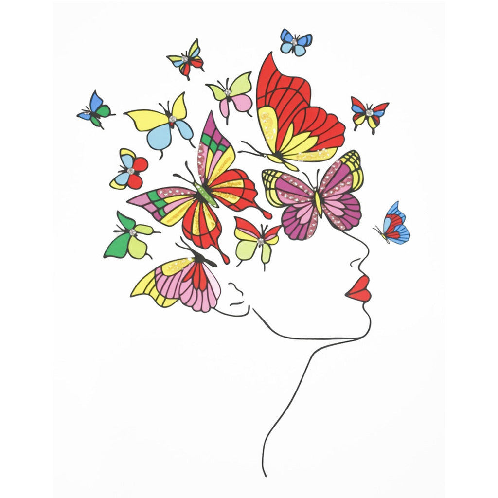 Cotton Pop Art Hand Embroidered T-Shirt