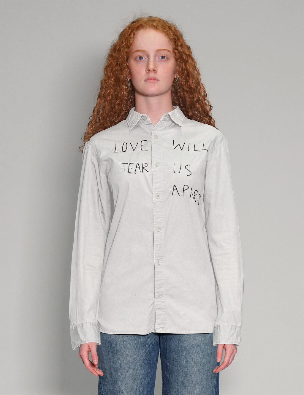Love Will Tear Us Apart White Shirt