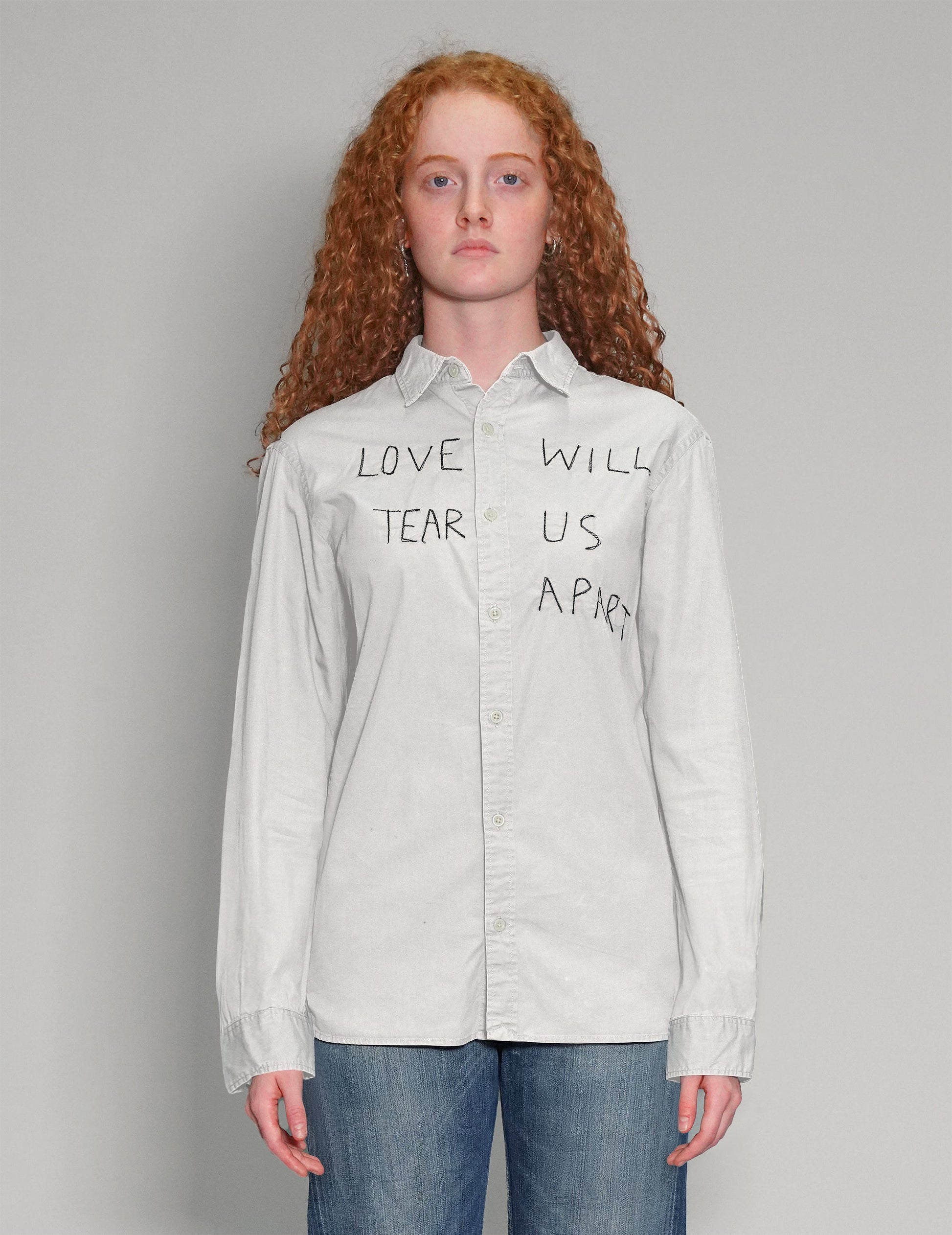 Love Will Tear Us Apart White Shirt