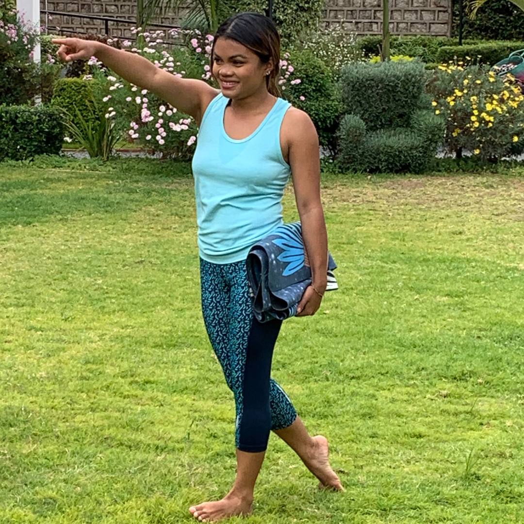 Travel Yoga Mat with Carrying Tote