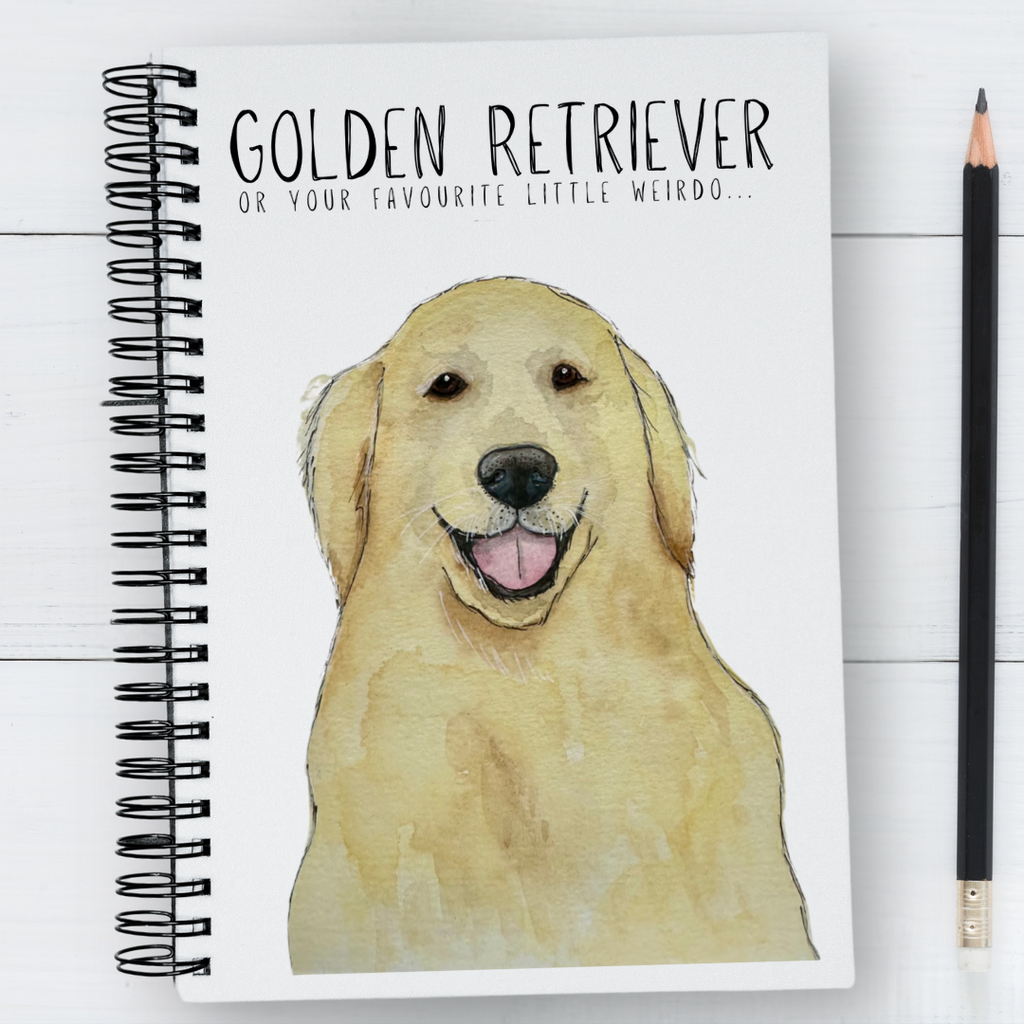 Golden Retriever Thoughts Notebook for Your Deepest or Silliest Ideas