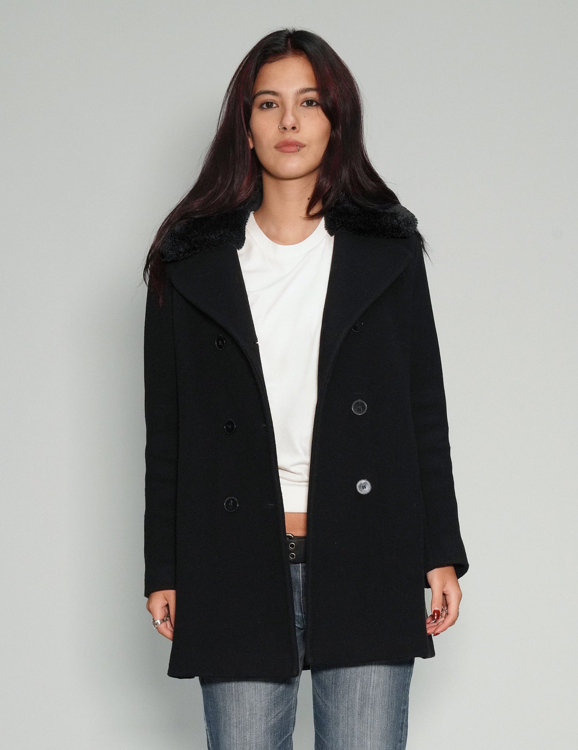 Party Back Blazer Jacket in Gold Sequin and Black