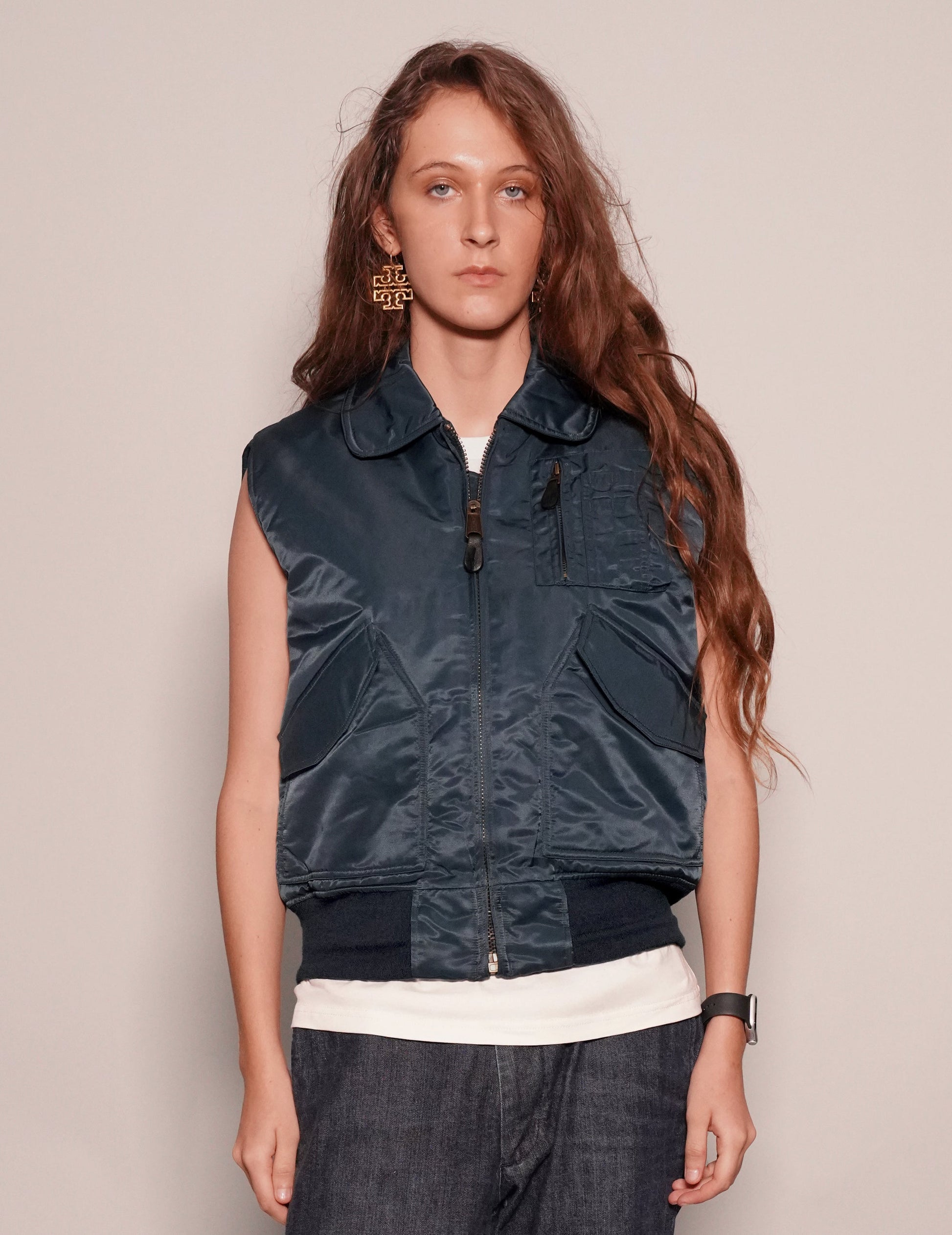 Lightweight Navy Bomber Gilet