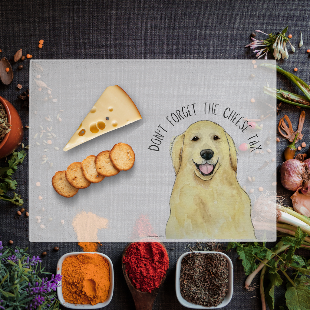 Golden Rule Pay the Cheese Tax Chopping Board