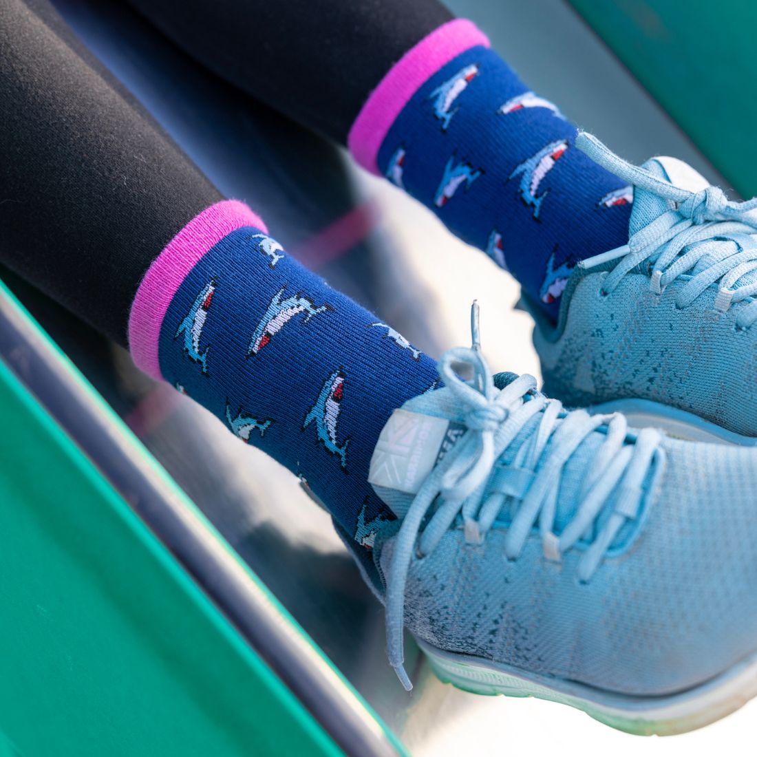 Sharks Matching Bamboo Socks for Adults and Children