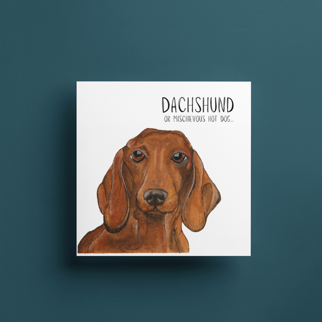 Mischievous Sausage Greeting Card