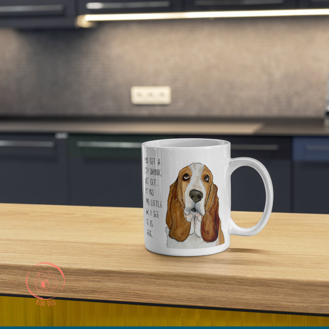 Basset Hound Betrayal Mug Where's My Biscuit