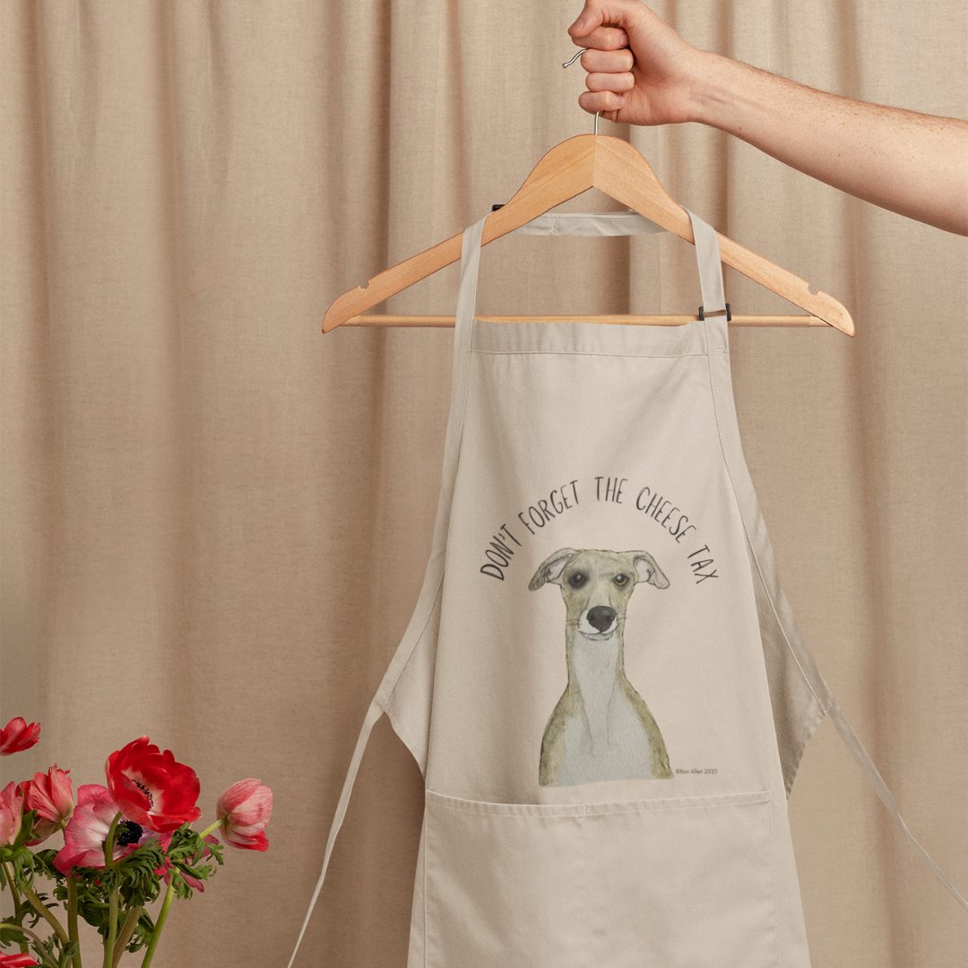 Cheese Tax Apron for Whippet Owners