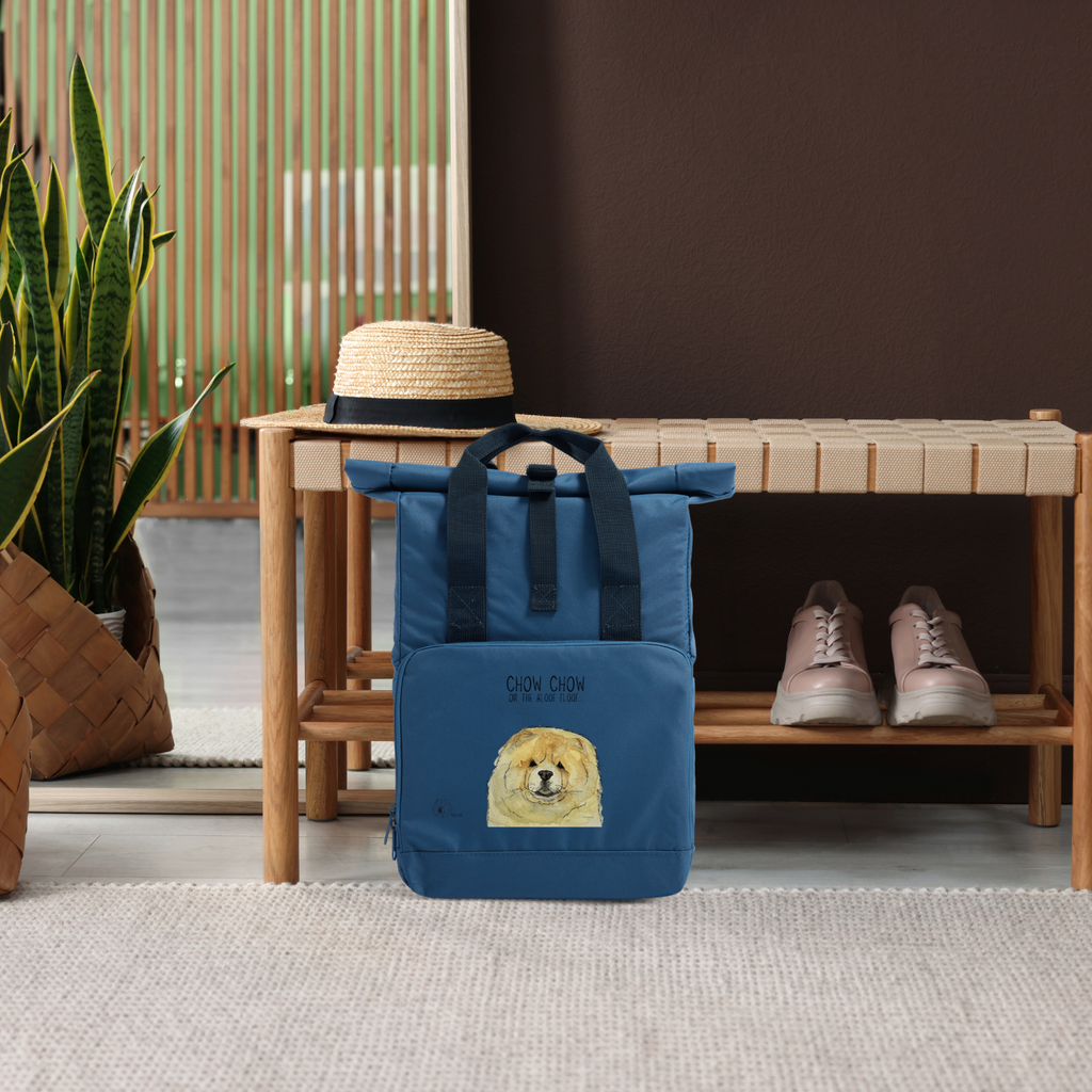 Fawn Chow Chow Roll Top Backpack