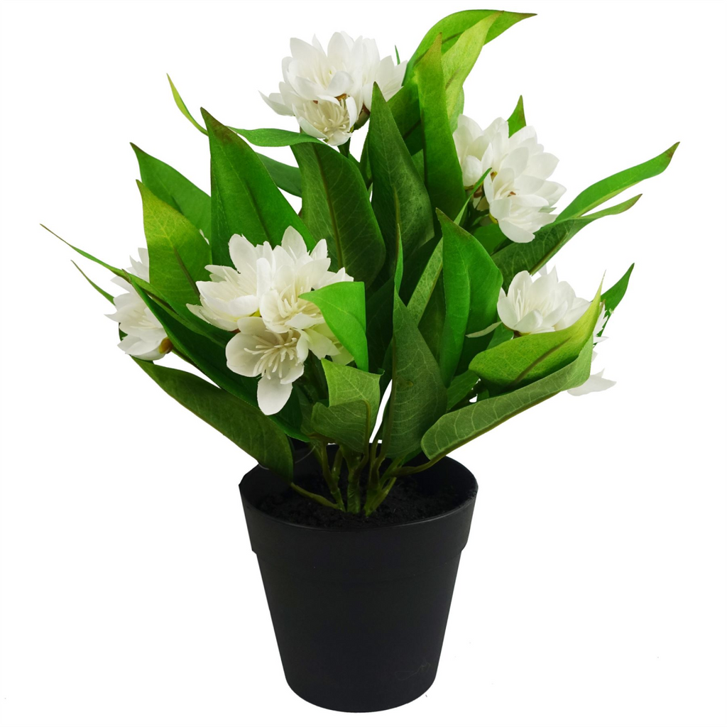3 Pack Artificial Freesia Plants in Pink White and Blue