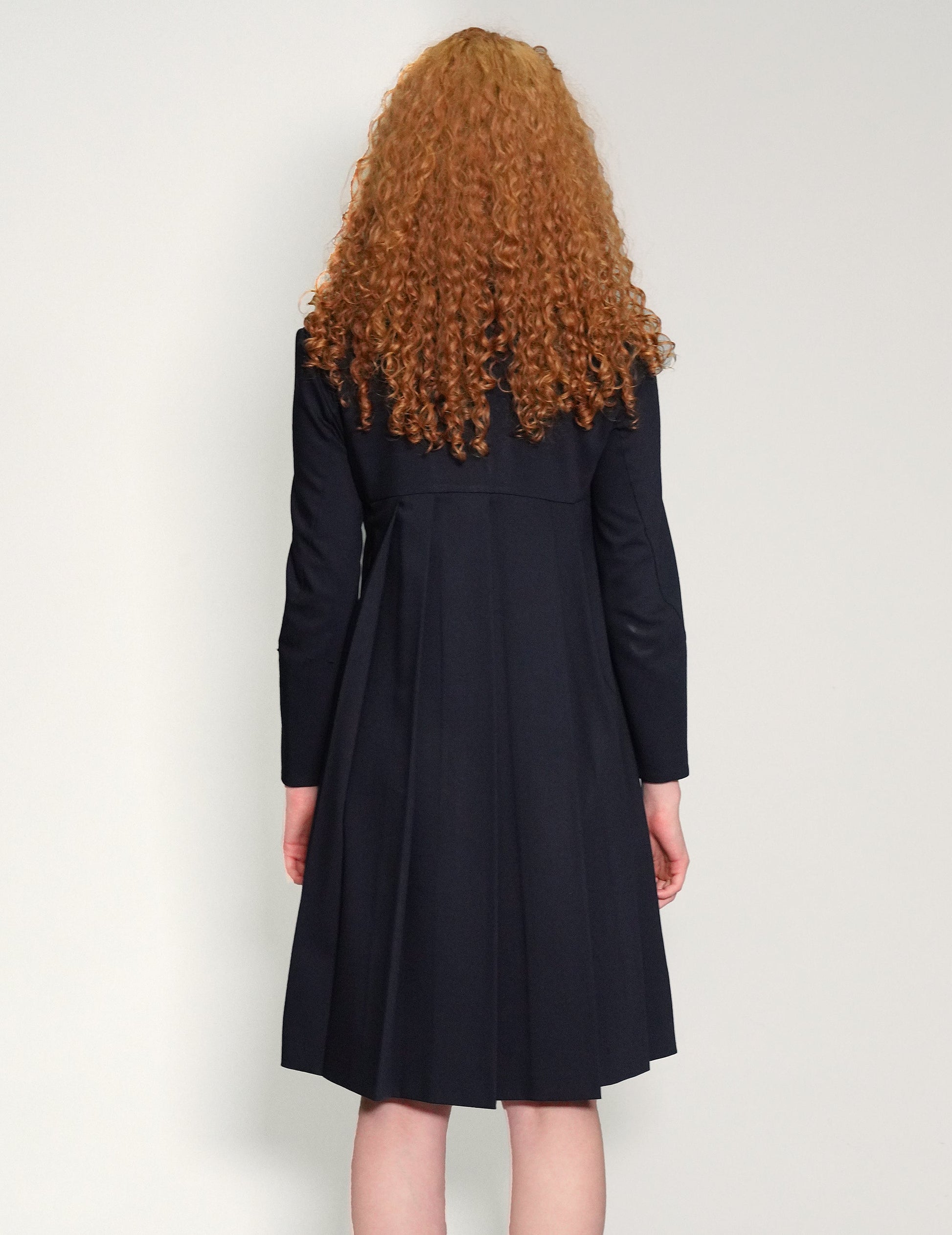 Navy Midi Shirt Dress