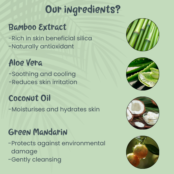 Organic Baby Shampoo with Bamboo and Aloe Vera