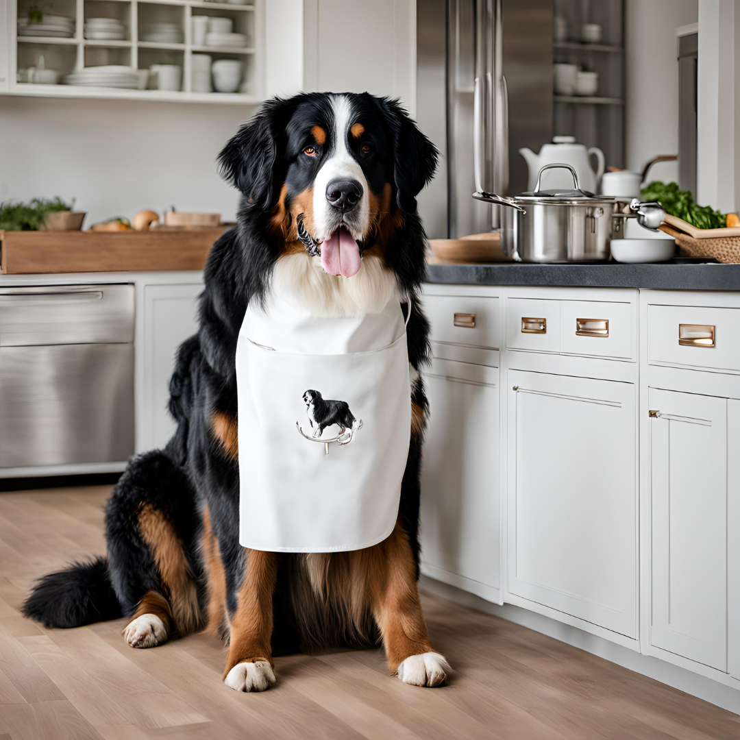Kitchen Patrol Apron for Bernese Mountain Dog Lovers