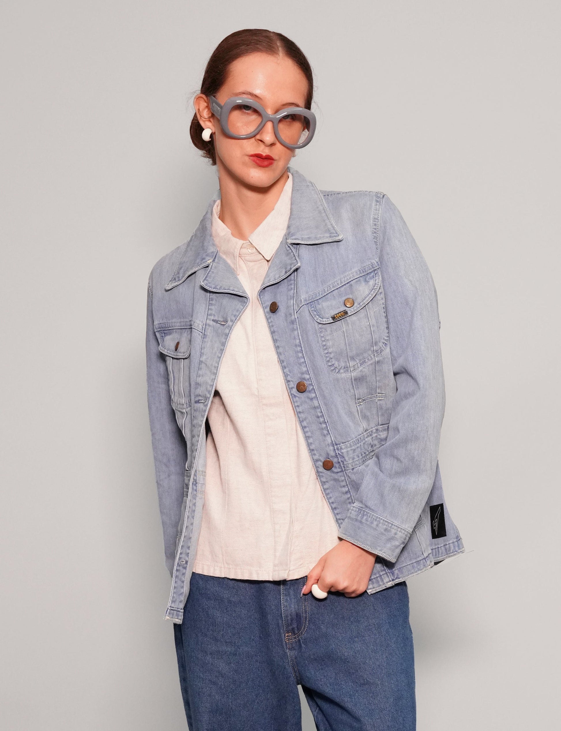 Vintage 70s Denim Jacket in Classic Blue