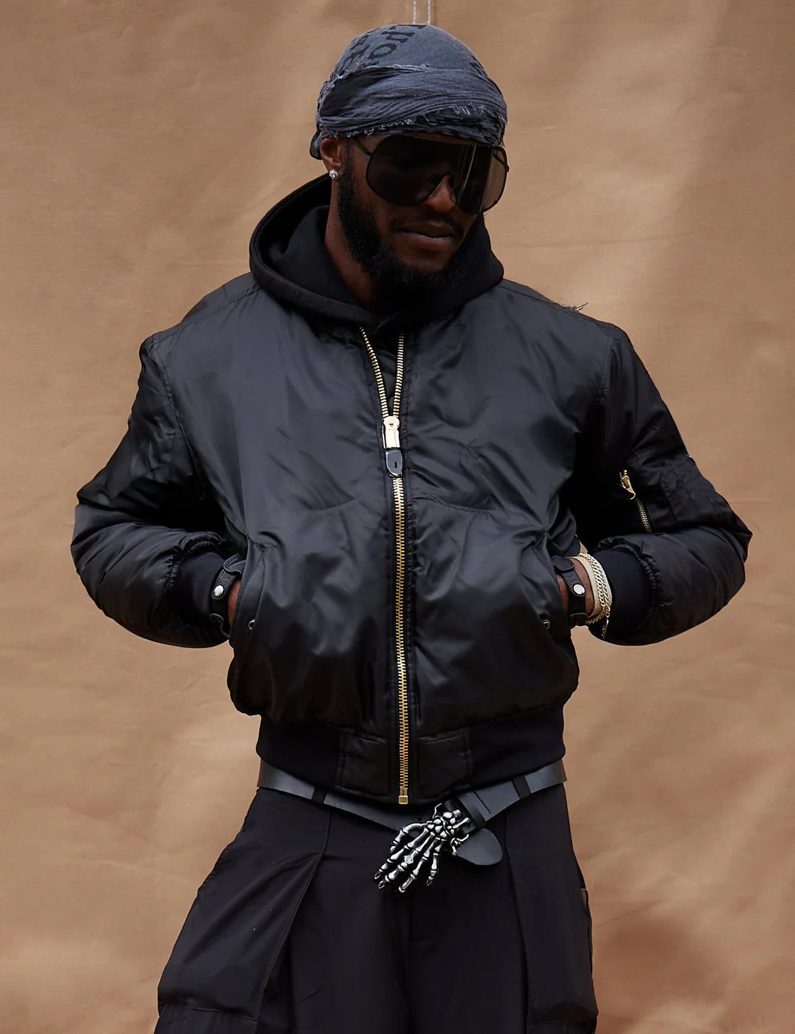 MA1 Bomber Jacket in Black