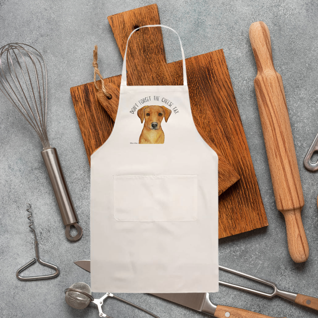 Labrador Cooking Apron with Cheese Tax Design