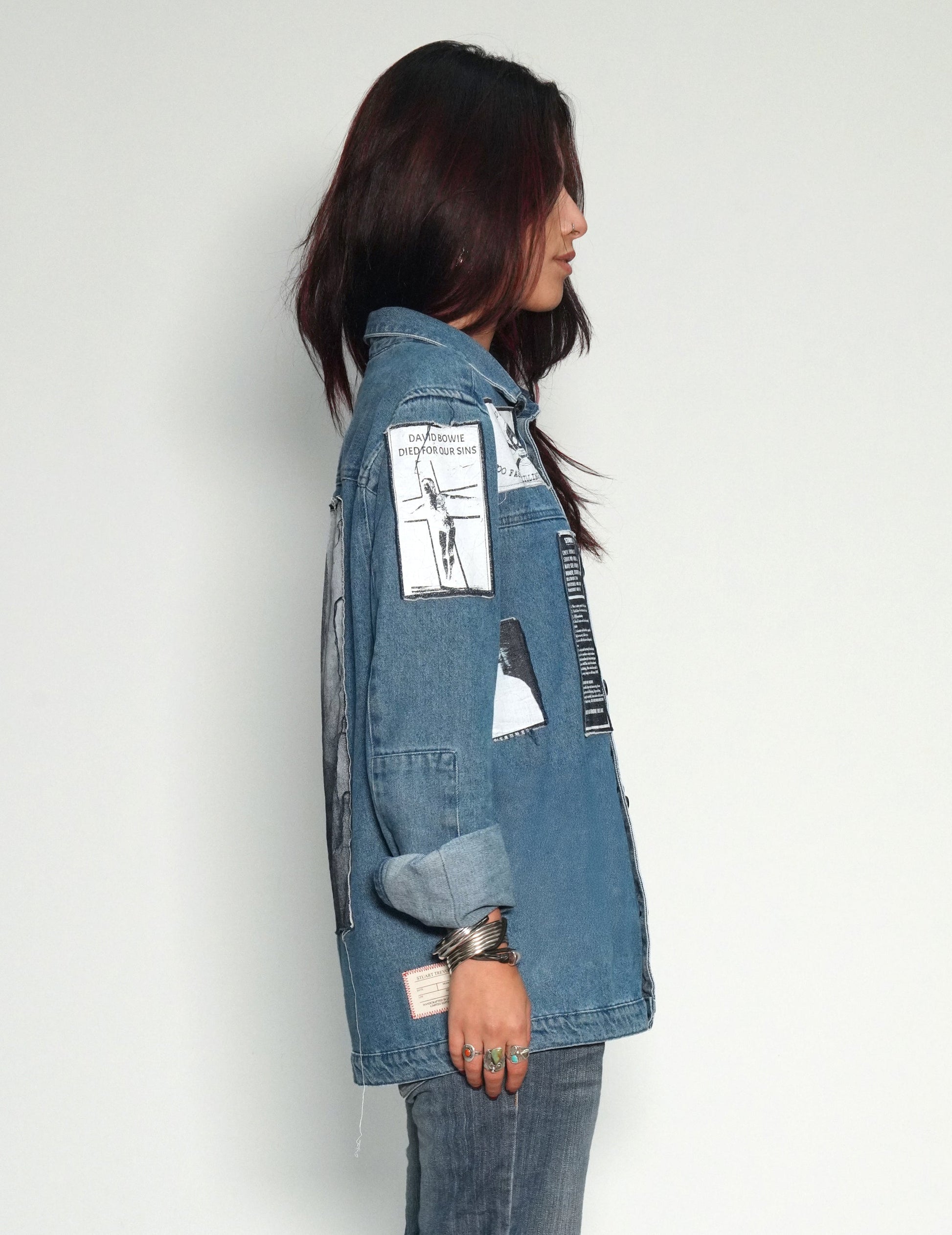Vintage Denim Patched Shirt